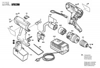 Bosch 0 601 948 4ZZ Gsr 14,4 Ve-2 Batt-Oper Screwdriver 14.4 V / Eu Spare Parts